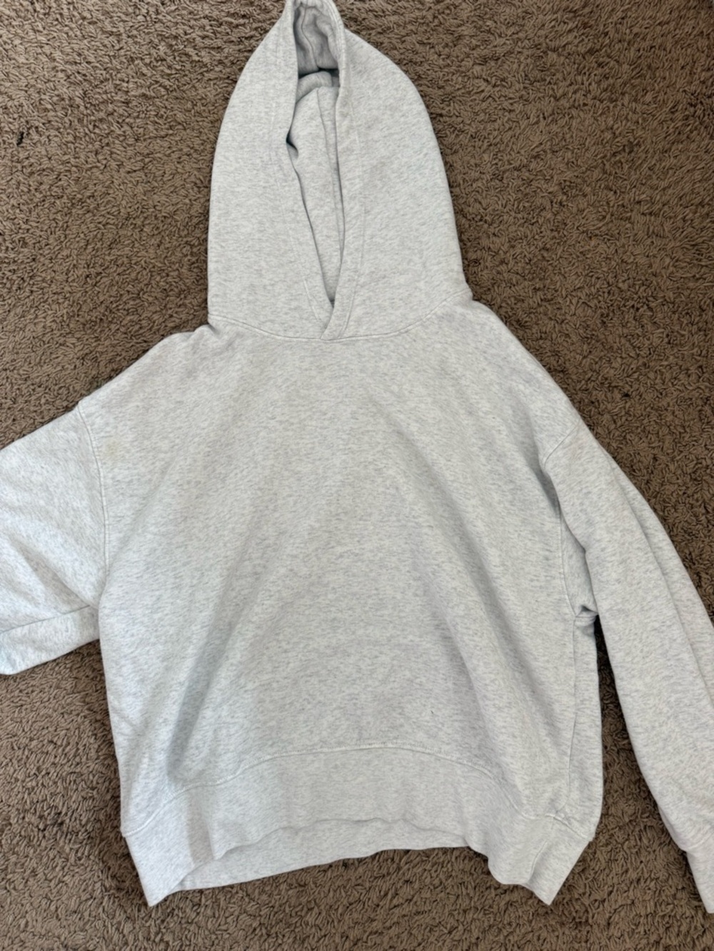 American Eagle Outfitters Heather Light Gray Hoodie